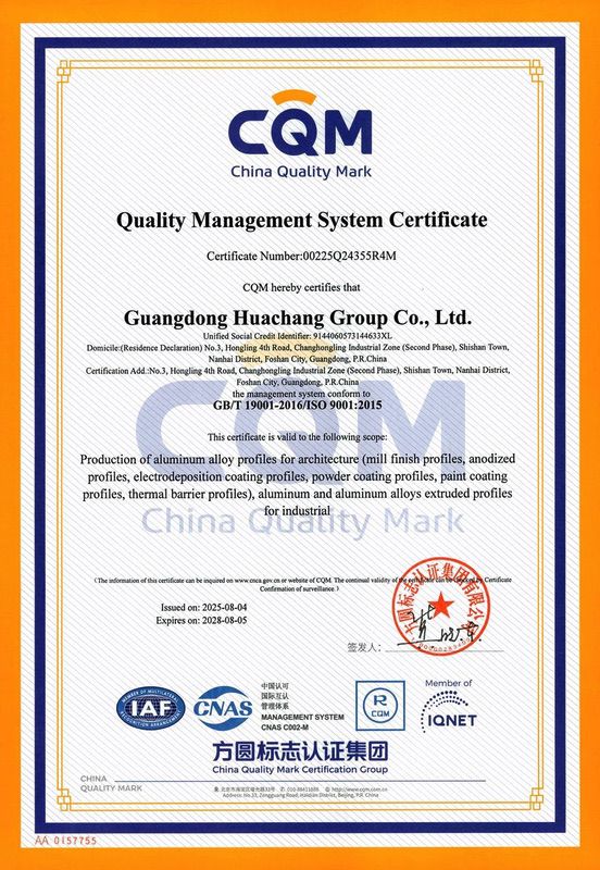 2025-06 Quality Management System Certificate